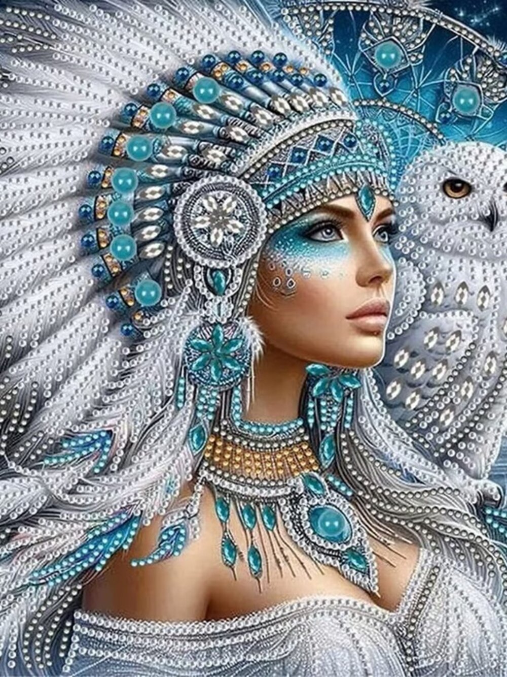 Indian Woman Diamond Painting Kit